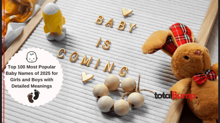 Top 100 Most Popular Baby Names of 2025